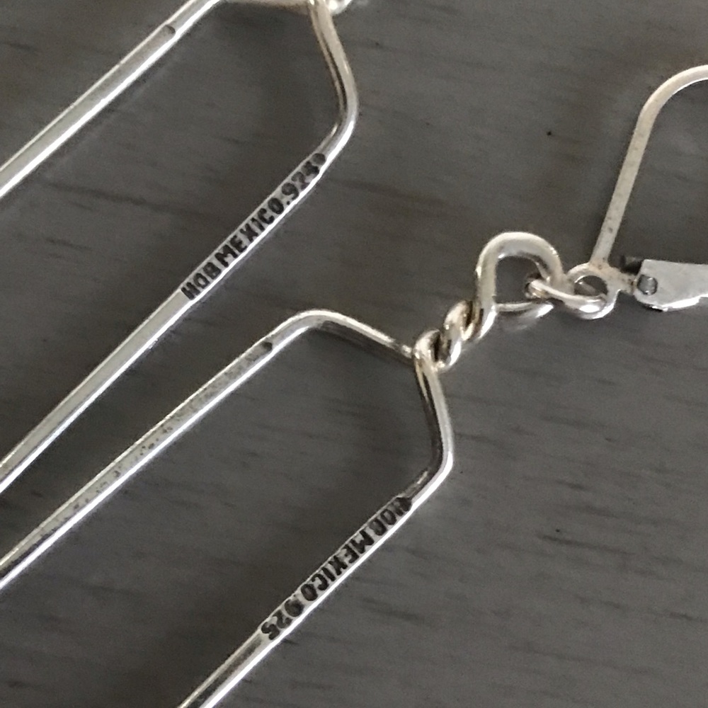 HOB Mexico Sterling Silver Earrings - Picture 2 of 3